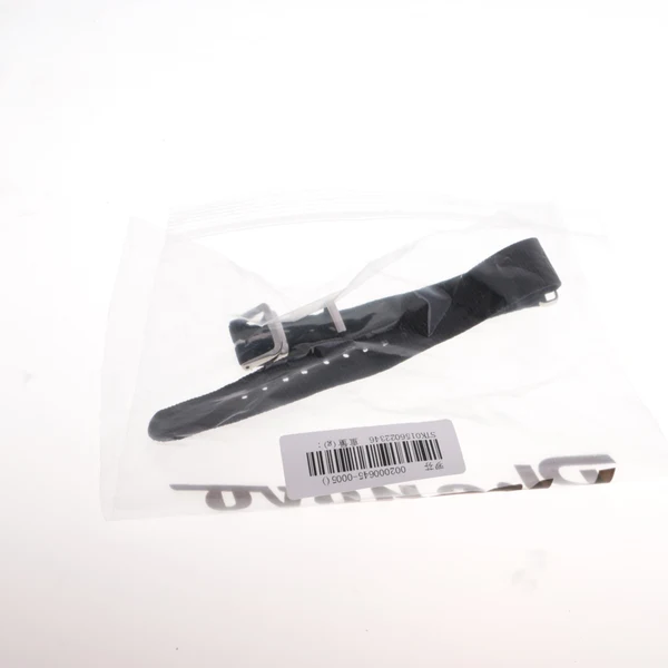 Classic Maxbell Woven Nylon Watch Strap Wristwatch Band Stainless Steel Buckle Black 18mm Fashionable