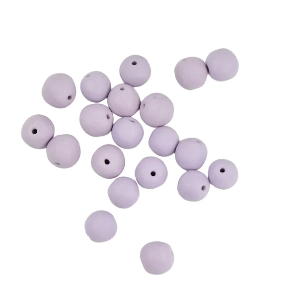 Exclusive Maxbell 20pcs Handmade Clay Ceramic Stoneware Round Beads Jewelry Making Violet Certified