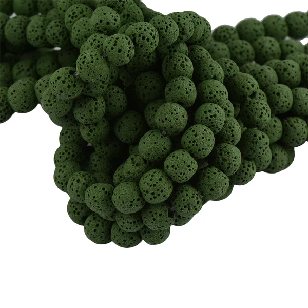 Selected Maxbell 10 mm Volcanic Lava Rock Gemstone Loose Beads Strand 15'' Oliver Green Contemporary