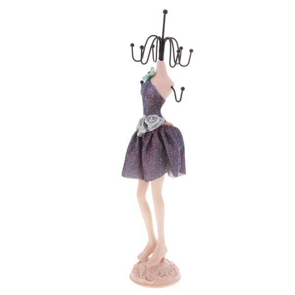 Detailed Maxbell Charm Elegant Mannequin Jewelry Organizer Display Stand Hanging Model 3 Functional