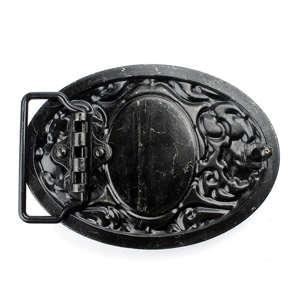 Expertly Made Maxbell Antique Vintage Arabesque Turquoise Western Cowboy Belt Buckle Pattern Blue Recyclable