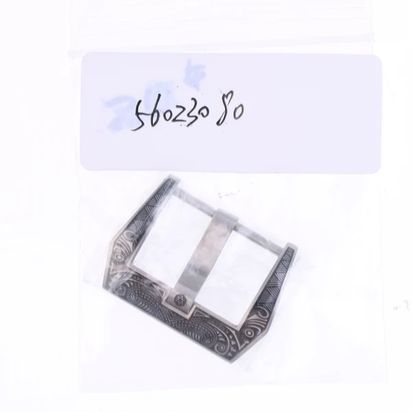 Long-Lasting Maxbell Vintage Carved Stainless Steel Watch Buckle For Leather Band Strap 20mm Top-Quality