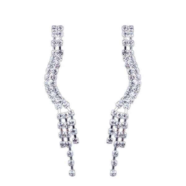 Certified Maxbell Elegant Wedding Bridal Crystal Acrylic Ear Studs Fashion Women Earrings 5 Green