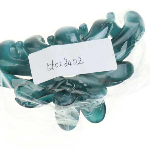 Soft Maxbell Simple Design Floral Gorgeous Color Acrylic Hair Claw Clip Accessory Green Breathable