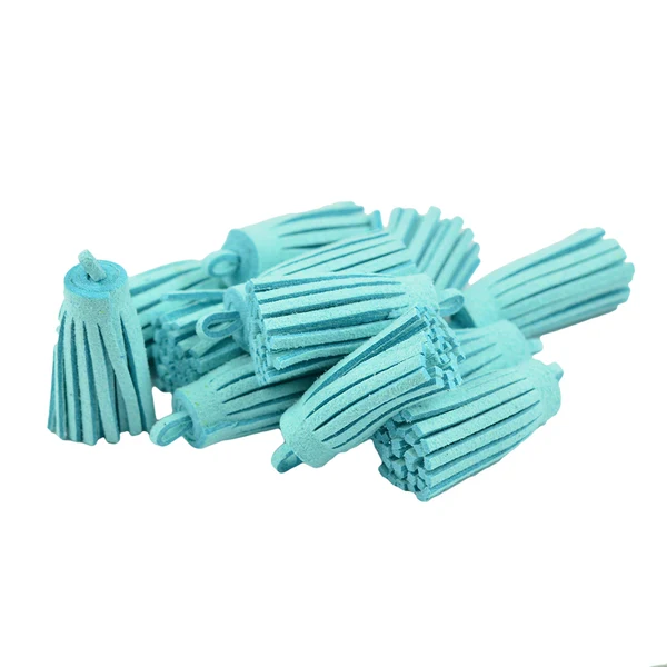 User-Friendly Maxbell 12 Pieces Velvet Tassel Charms Pendants Jewelry Bags Key DIY Aqua Fine