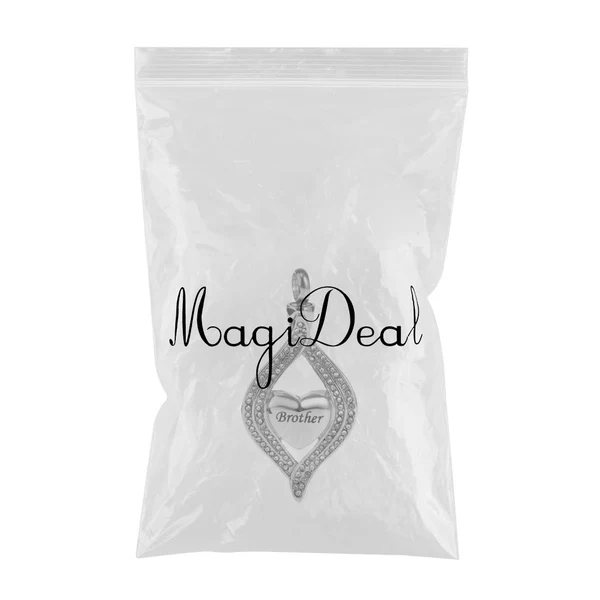 Elegant Maxbell Crystal Heart Cremation Urn Necklace Ashes Keepsake Pendant Jewelry Brother Flexible