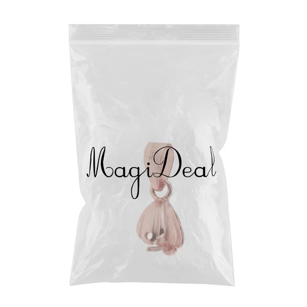 Contemporary Maxbell 1 Pcs Rose Gold Pinch Clip Bail Pendant Connector Jewelry Finding 17 x 8mm Certified