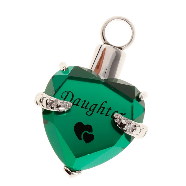 Smart Maxbell Crystal Heart Cremation Jewellery Urn Pendant Keepsake Necklace DIY Daughter Eco-Friendly