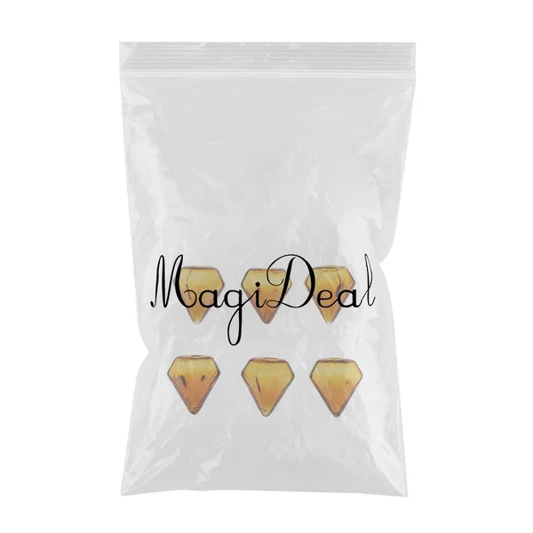 Exclusive Maxbell 6 Pcs Clear Glass Bottle Charm Pendant DIY Craft Jewelry Making Brown Easy-to-Use