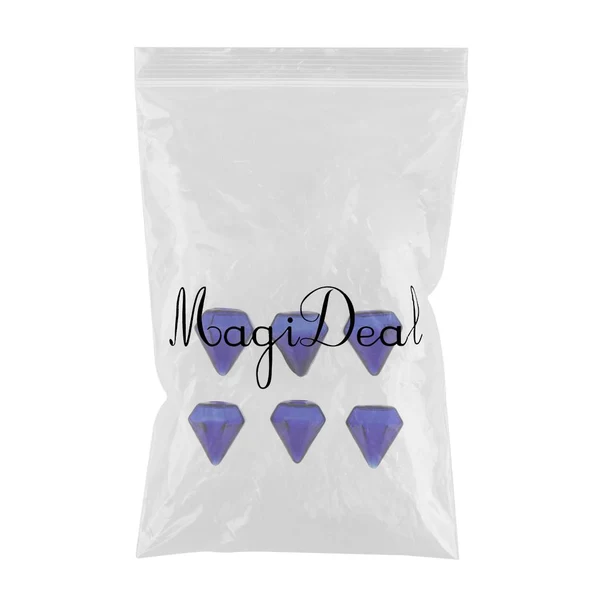 Lightweight Maxbell 6 Pcs Clear Glass Bottle Charm Pendant DIY Craft Jewelry Making Blue Convenient