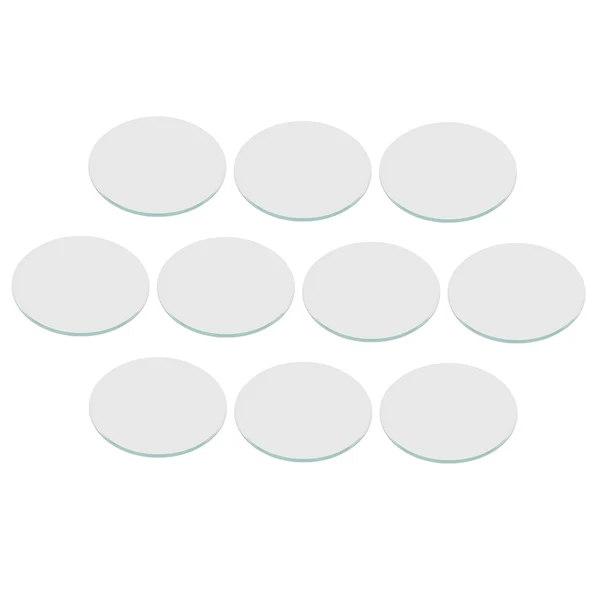 Fashionable Maxbell 10 Pieces Clear Flat Mineral Glass Watch Part Watchmaker 39mm Detailed