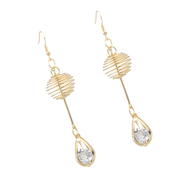 Original Design Maxbell Womens Gold Tone Crystal Drop Hook Earrings Wedding Party Waterdrop Earrings Fast