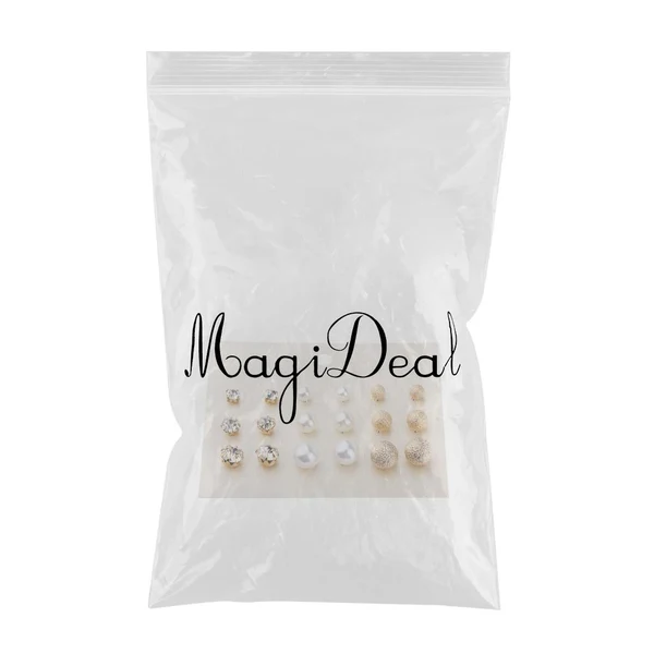 Durable Maxbell 9 Pairs Set Fashion Crystal Pearls Ear Stud Earrings New Year Gift Gold Superior