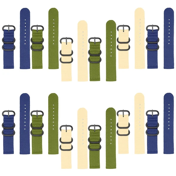 Top-Quality Maxbell Nylon Watch Band Strap with Stainless Steel Buckle 24mm Dependable