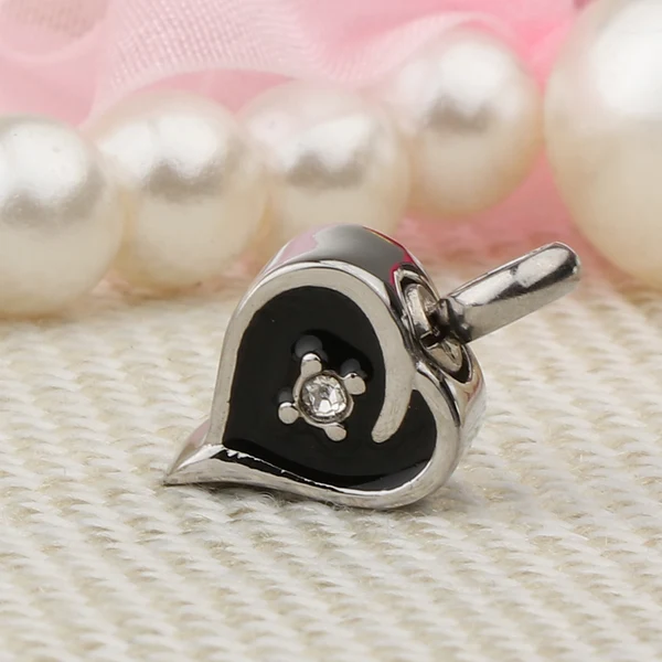 First-Class Maxbell Enamel Stainless Steel Heart Pendant Urn Cremation Jewelry For Ashes Black Healthy
