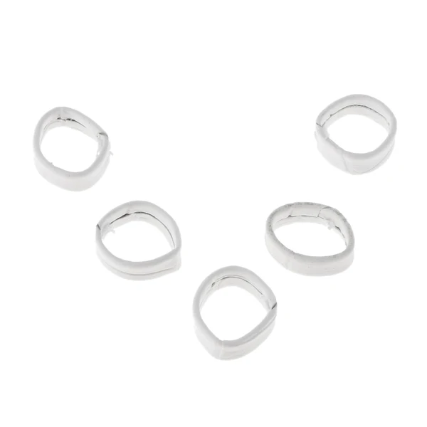 Genuine Maxbell 5PCS PU Leather Watch Band Strap Holder Keeper Loop White World-Class