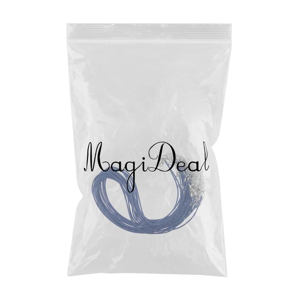Unique Maxbell 20pcs Necklace Waxed Cord Rope with Lobster Clasp Extender Chain Deep Blue Luxury
