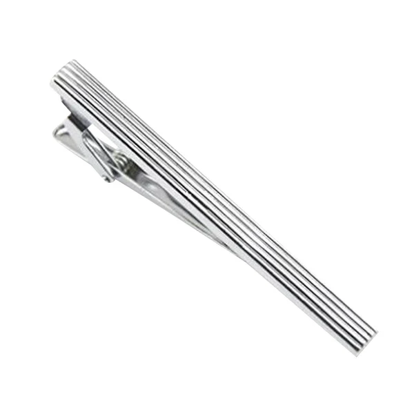 Verified Maxbell Men's Luxury Tie Clip Classic Bar Clasp Business Suit Accessories Silver High-End
