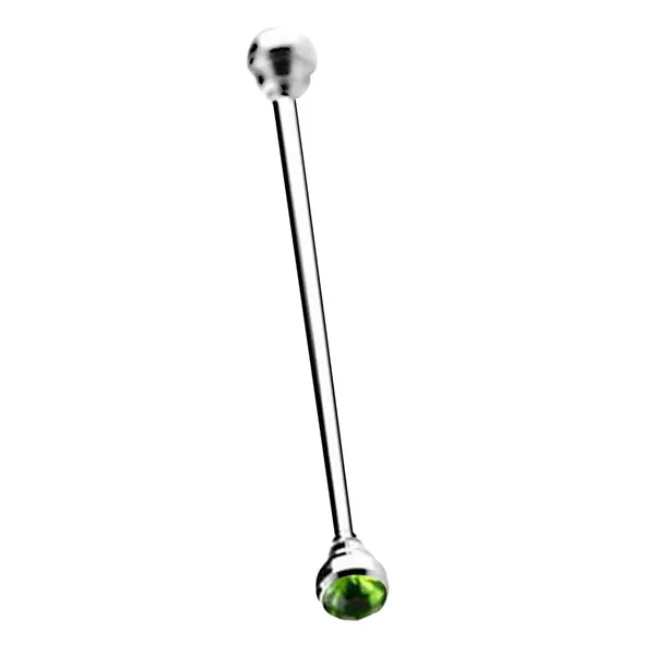High-Performance Maxbell Men Rhinestone Fashion Collar Clips Tie Collar Bar Pin Green Crystal Premium Material