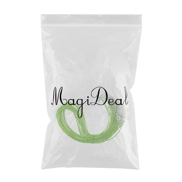 Exceptional Maxbell 20pcs Necklace Waxed Cord Rope with Lobster Clasp Extender Chain Light Green Lightweight