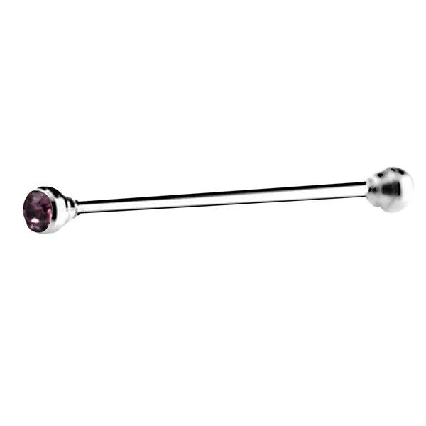 Premium Maxbell Men Rhinestone Fashion Collar Clips Tie Collar Bar Pin Purple Crystal Selected