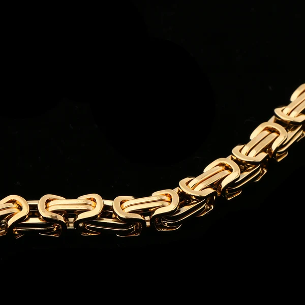 Trendy Maxbell Premium Stainless Steel Bracelet Link Curb Chain Bangle Lobster Clasp Gold Smart