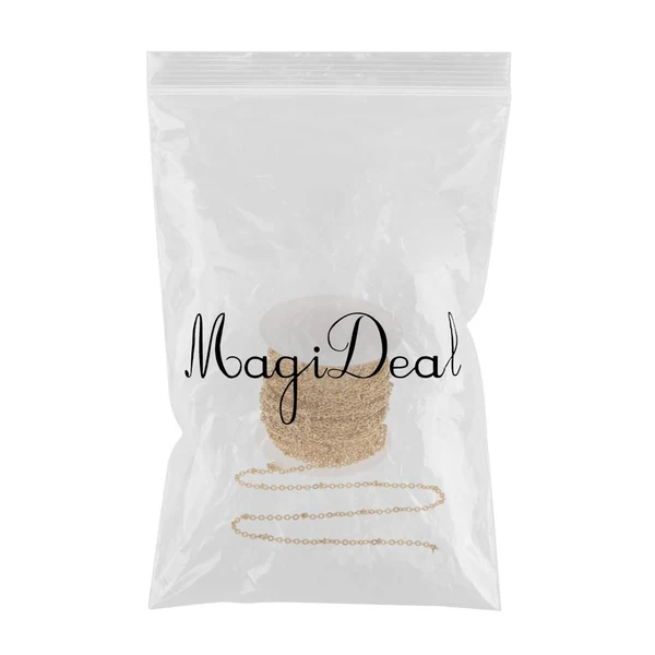 Versatile Maxbell Stainless Steel Chain Bulk for Jewelry Making DIY Gold ball Bead Chain Solid