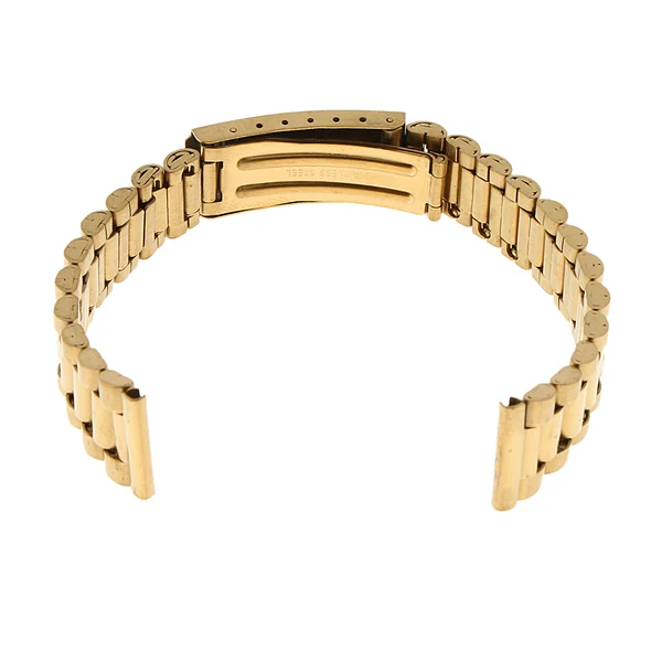 Reliable Maxbell Men Gold Stainless Steel Watch Band Strap Metal Bracelet 16mm Easy-to-Use