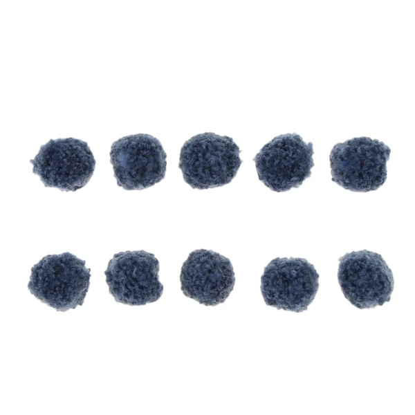 Quality Maxbell Fluffy Plush Ball DIY Pompoms for Jewelry Making Crafts Decor 10Pcs Blue Professional
