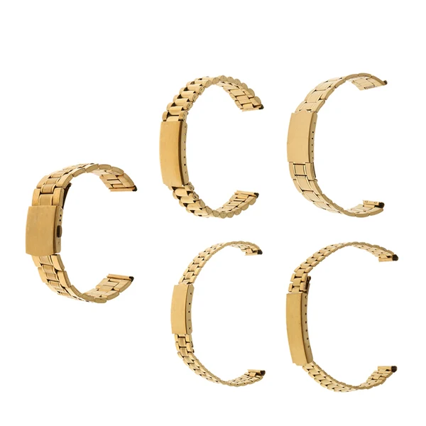 Luxury Maxbell Men Gold Stainless Steel Watch Band Strap Metal Bracelet 12mm Comfortable