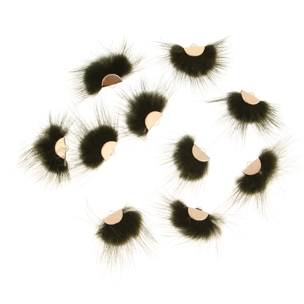 Efficient Maxbell 10pcs Handmade Feather Charm Plume Pendant DIY Earring Findings Deep Green Certified