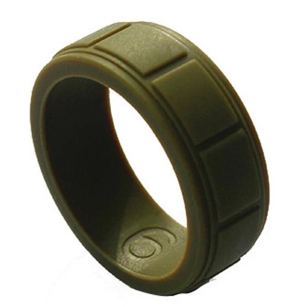 Healthy Maxbell 7 Piece 8mm Wide Flexible Rubber Silicone Wedding Finger Ring Band US Size12