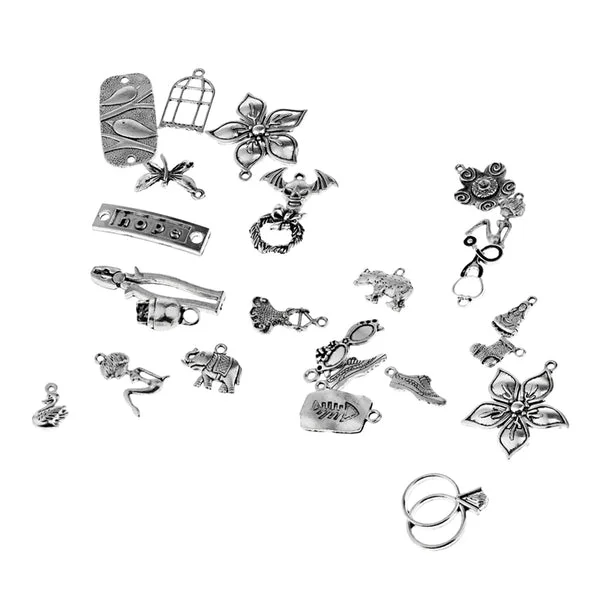 Recyclable Maxbell Alloy Charm Pendants DIY Craft Jewelry Findings Clothing Accessories Silver Safe