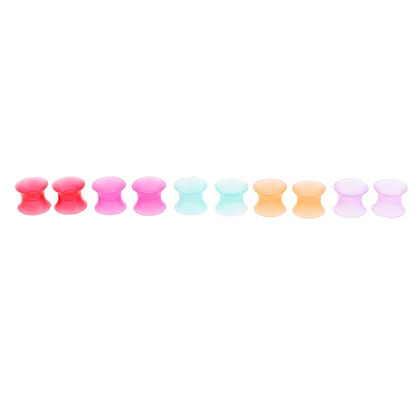 Traditional Maxbell 10Pcs Solid Silicone Double Flared Plugs Ear Gauge Stretching Expander 8mm Enhanced