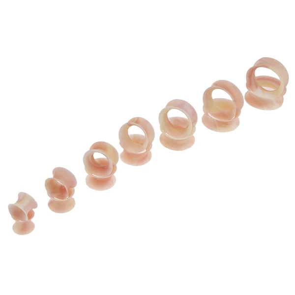 Secure Maxbell 7 Pairs Flexible Silicone Ear Gauges Thin Soft Plugs Flesh Tunnels Colors 7 Comfortable