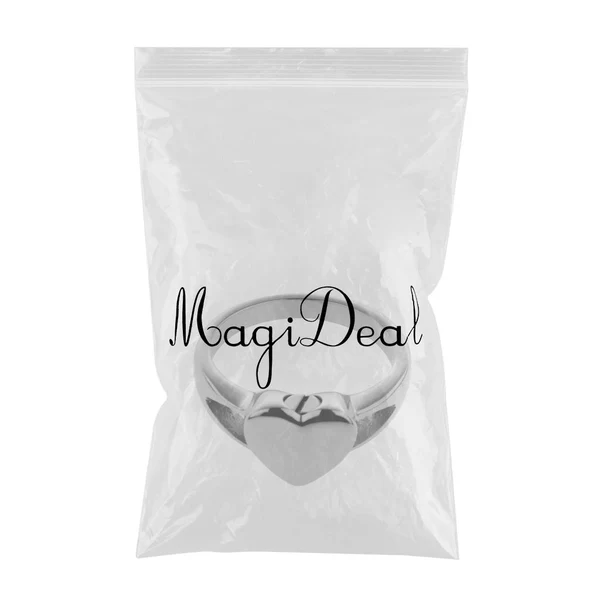 Eco-Friendly Maxbell Titanium Steel Heart Memorial Ring Urn Ashes Ring-Charm Cremation US 9 Specialty