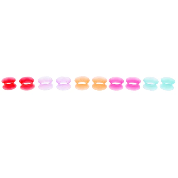 Specialty Maxbell 10Pcs Solid Silicone Double Flared Plugs Ear Gauge Stretching Expander 16mm Luxury