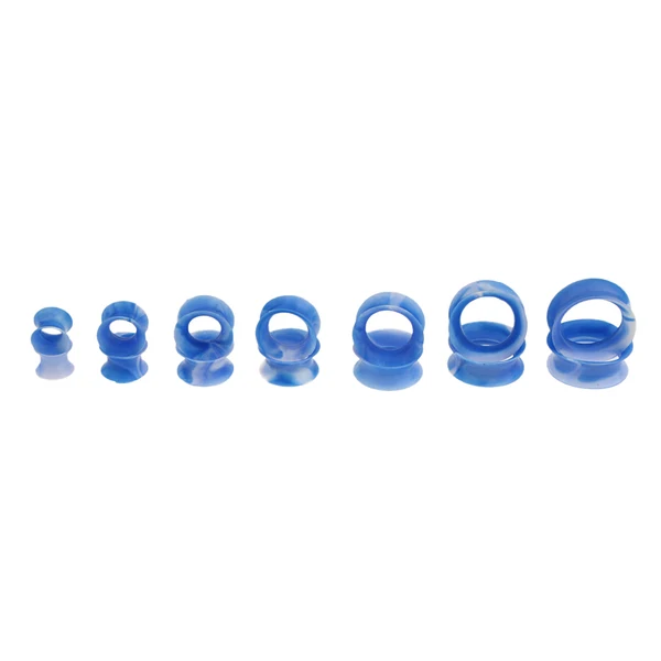 Dependable Maxbell 7 Pairs Flexible Silicone Ear Gauges Thin Soft Plugs Flesh Tunnels Colors 1 Smart