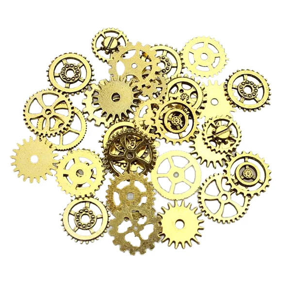 Casual Maxbell 50g Antique Gears Pendant Steampunk Charm Jewelry Finding DIY Antique Gold Reliable