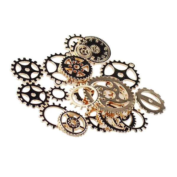 Stylish Maxbell 50g Antique Gears Pendant Steampunk Charm Jewelry Finding DIY Gold Trusted