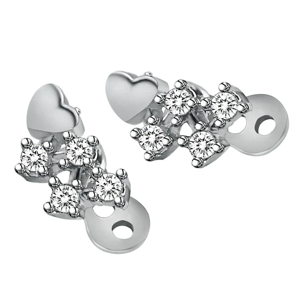 Advanced Maxbell 2pcs Dermal Anchor Tops and Base Titanium Steel Piercing Jewelry Heart 3 Specialty