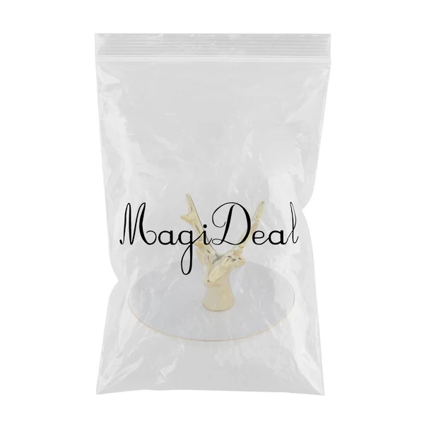 Sophisticated Maxbell Ceramic Ring Holder Dish Jewelry Organizer Tray White Dish Gold Elk Premium