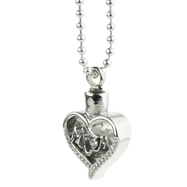 Casual Maxbell Stainless Steel Cremation Urn Pendant Necklace Ball Bead Chain Mom Professional