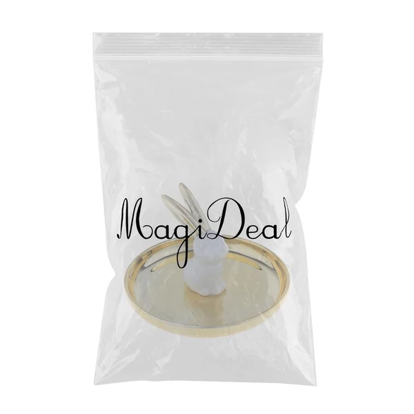Carefully Designed Maxbell Ceramic Ring Holder Dish Jewelry Organizer Tray Gold Dish White Rabbit High-Performance