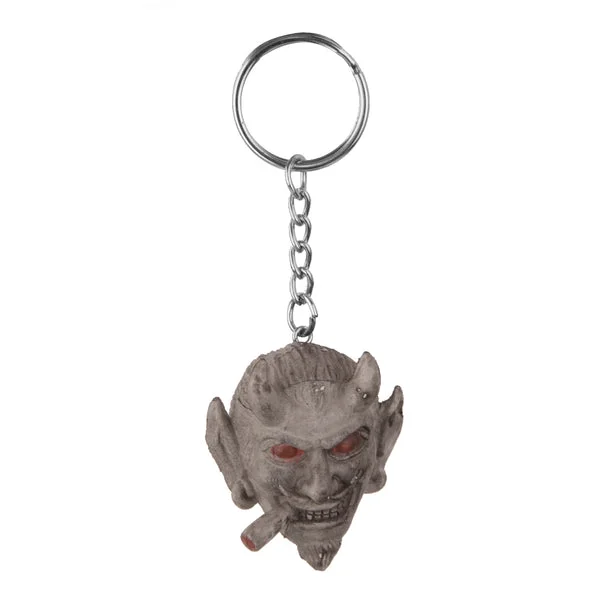 Genuine Maxbell Smoking Ghost Head Pendant Purse Bag Keyring Key Chain Gift High-Quality