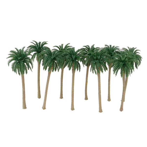Top-Quality Maxbell 10pcs Green Model Coconut Palm Trees 1 100 11cm Exclusive