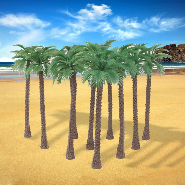 Solid Maxbell 20pcs Model Coconut Palm Trees 1 150 6cm Verified
