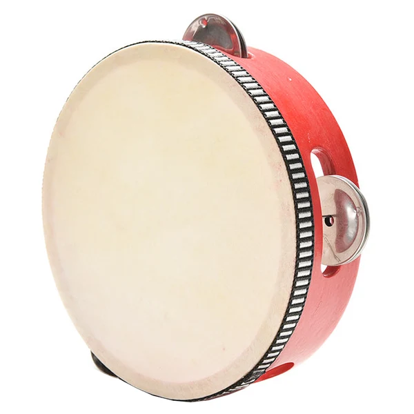 Trendy Maxbell Educational Toy Musical Tambourine Beat Instrument Hand Drum Red Classic
