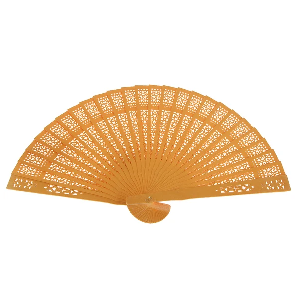 Authentic Maxbell Vintage Spray-painted Wood Hollow Carved Hand Fan Foldable Fan - Gold Efficient