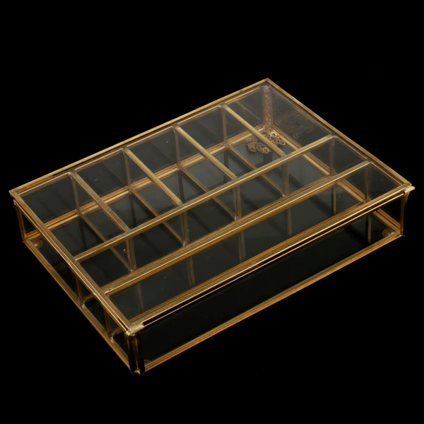 Verified Maxbell Geometric Glass Grids Jewelry Box Tabletop Succulent Plants Container Boxes Professional